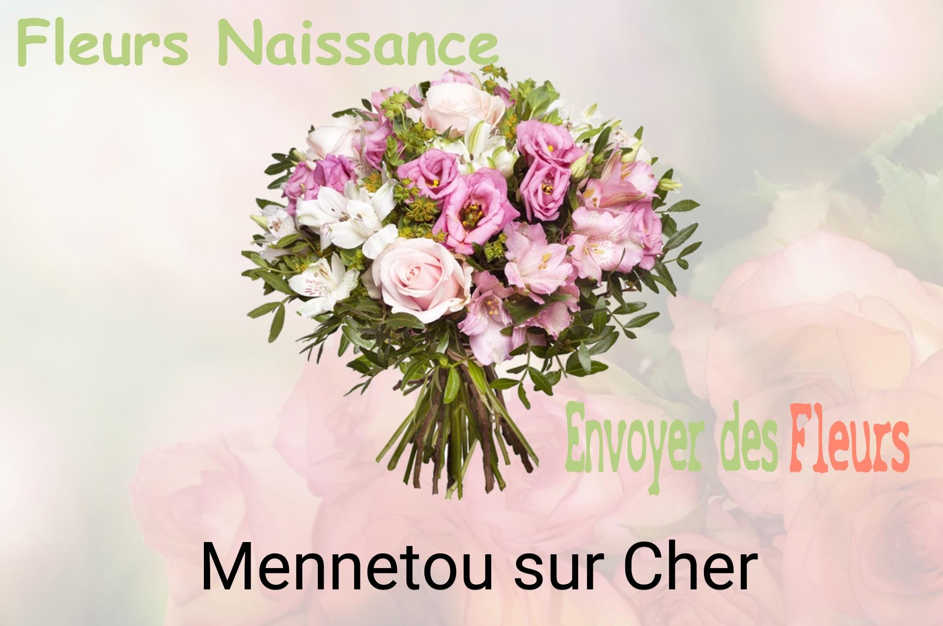 Bouquet de fleurs de naissance livré à Mennetou-sur-Cher