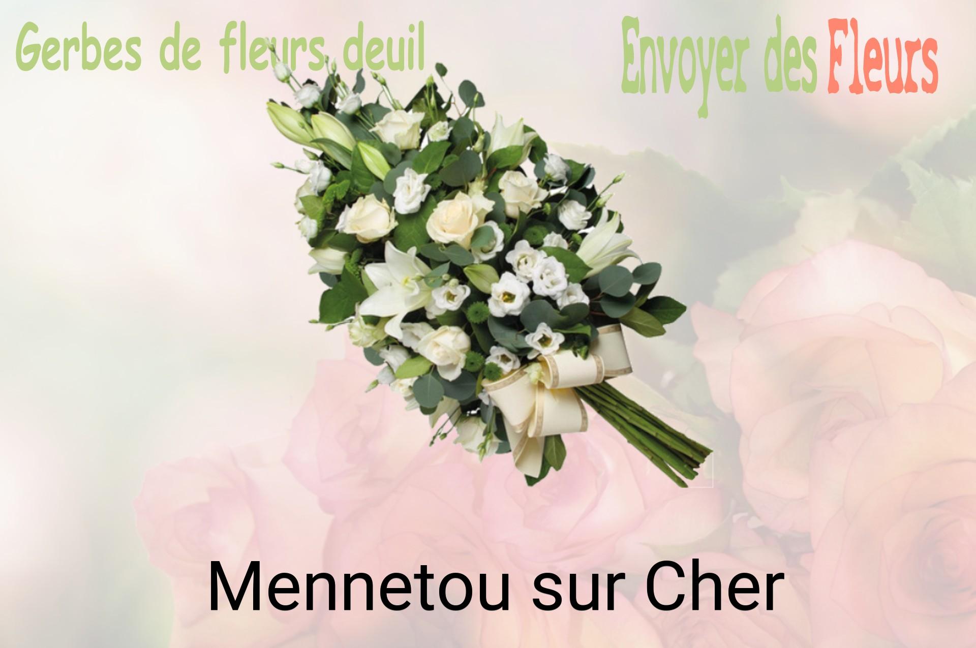 Gerbe de fleurs de deuil livrée à Mennetou-sur-Cher